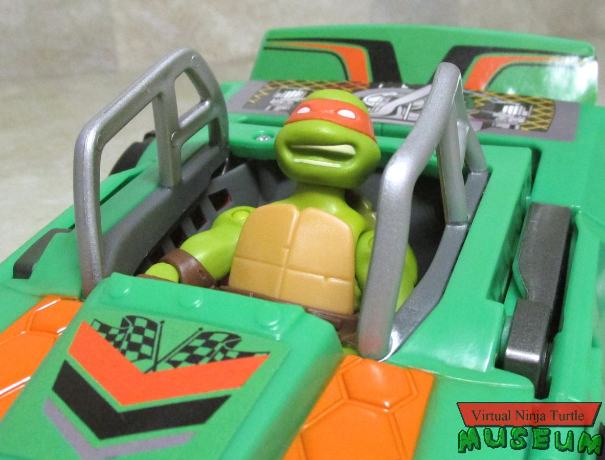 Michelangelo in driver's seat