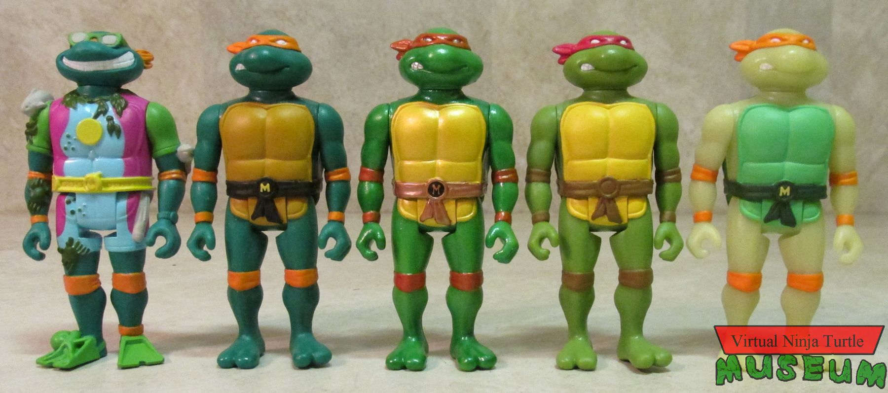 Michelangelo ReAction figures group photo