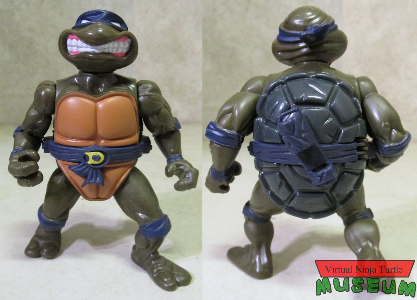 Donatello with storage shell front and back