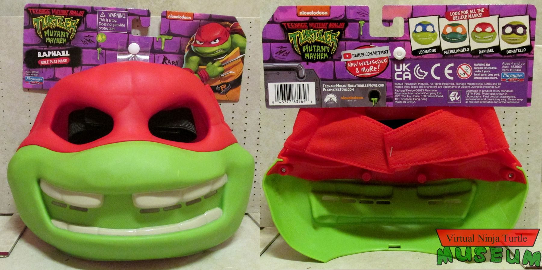 Raphael Mask front and back