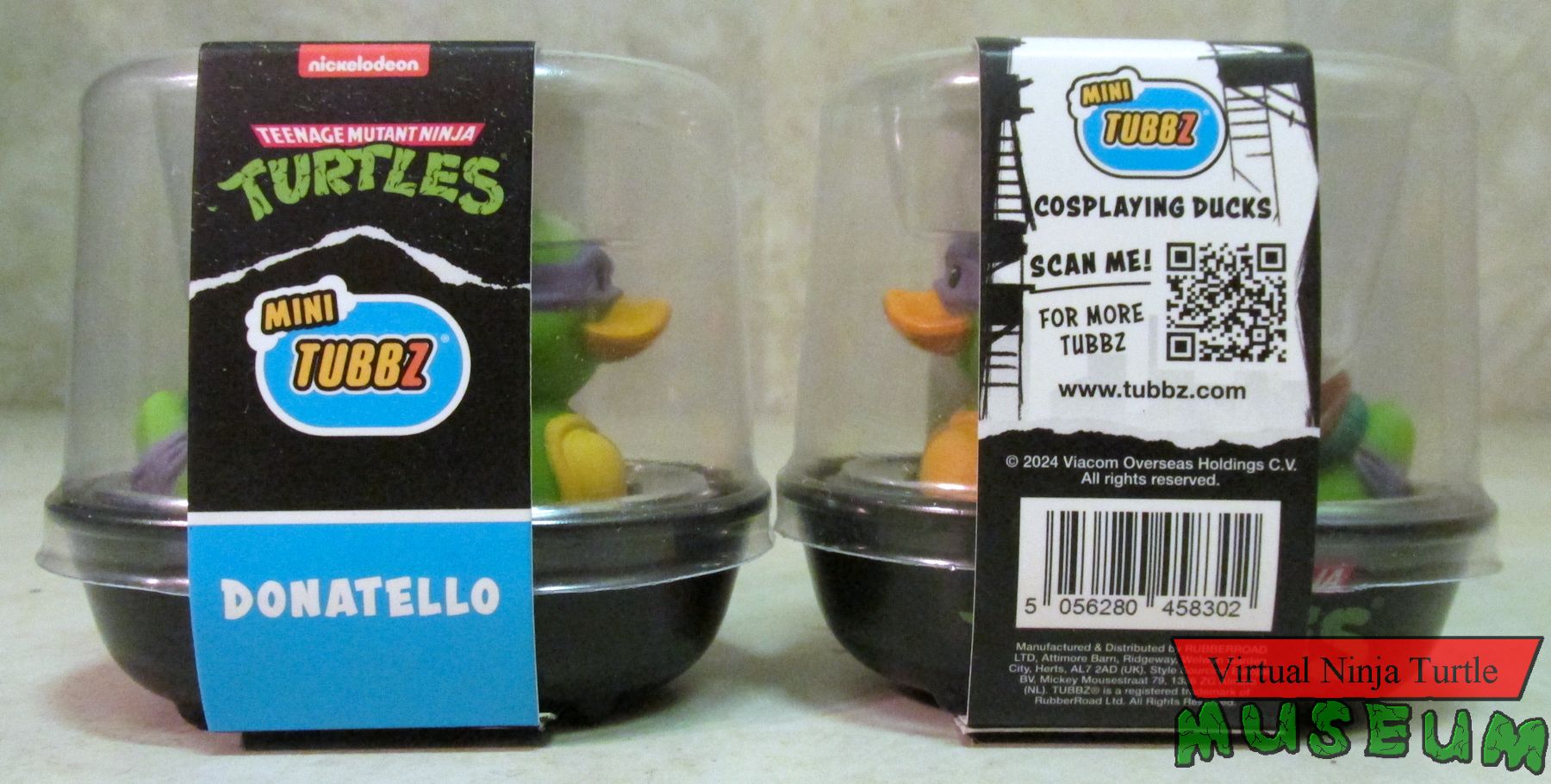 plastic tub package front and back